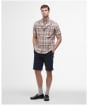 Men's Barbour Hillway Madras Summer Fit Shirt - Washed Stone