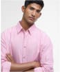 Men's Barbour Fenfield Oxford Stripe Relaxed Fit Shirt - Red