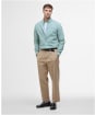 Men's Barbour Garment Dyed Poplin Tailored Fit Shirt - Pale Apple