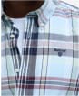 Men's Barbour Gabe Checked Tailored Fit Shirt - Sky