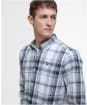 Men's Barbour Gabe Checked Tailored Fit Shirt - White