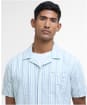 Men's Barbour Beechcroft Striped Short Sleeve Regular Fit Shirt - Pale Apple