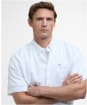 Men's Barbour Nelson Short Sleeve Linen Blend Regular Fit Shirt - White
