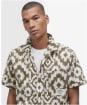 Men's Barbour Homelane Printed Short Sleeve Relaxed Fit Shirt - Light Sage