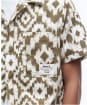 Men's Barbour Homelane Printed Short Sleeve Relaxed Fit Shirt - Light Sage