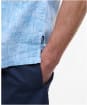 Men's Barbour Deveron Slub Short Sleeve Regular Fit Shirt - Lead