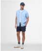 Men's Barbour Deveron Slub Short Sleeve Regular Fit Shirt - Lead