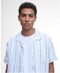 Men's Barbour Garnock Stripe Short Sleeve Regular Fit Shirt - White