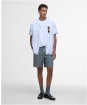 Men's Barbour Garnock Stripe Short Sleeve Regular Fit Shirt - White