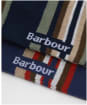 Men's Barbour Summer Stripe Socks - 2 Pack - Multi Stripe Navy