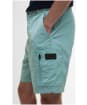 Men's Barbour International Inline Shorts - Granite Green