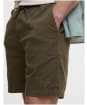 Men's Barbour Washed Oxford Relaxed Shorts - Uniform Green