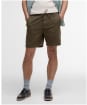 Men's Barbour Washed Oxford Relaxed Shorts - Uniform Green