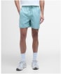 Men's Barbour International Large Logo Swim Shorts - Granite Green