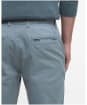 Men's Barbour Washed Stretch Twill Tailored Fit Trouser - Lead