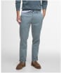 Men's Barbour Washed Stretch Twill Tailored Fit Trouser - Lead