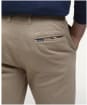 Men's Barbour Washed Stretch Twill Regular Fit Trouser - Washed Stone