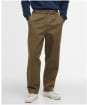 Men's Barbour Washed Stretch Twill Relaxed Fit Trouser - Light Sage