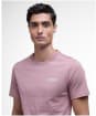 Men's Barbour International Small Logo Tee - Vintage Pink