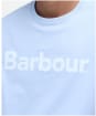 Men's Barbour Logo Tee - Ocean Sky