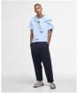 Men's Barbour Logo Tee - Ocean Sky