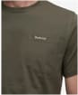 Men's Barbour Langdon Pocket T-Shirt - Uniform Green