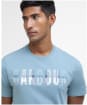 Men's Barbour Thurford Short Sleeve Cotton T-Shirt - Lead