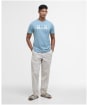 Men's Barbour Thurford Short Sleeve Cotton T-Shirt - Lead