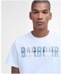 Men's Barbour Thurford Short Sleeve Cotton T-Shirt - White