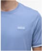 Men's Barbour International Philip Tipped Cuff Cotton T-Shirt - Washed Blue