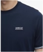 Men's Barbour International Philip Tipped Cuff Cotton T-Shirt - Navy
