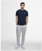 Men's Barbour International Philip Tipped Cuff Cotton T-Shirt - Navy