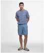 Men's Barbour International Bernie Stripe Cotton T-Shirt - Washed Blue