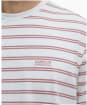 Men's Barbour International Bernie Stripe Cotton T-Shirt - Whisper White 2