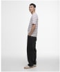 Men's Barbour International Bernie Stripe Cotton T-Shirt - Whisper White 2