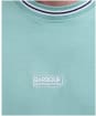 Men's Barbour International Central Logo Tipped T-Shirt - Granite Green