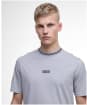 Men's Barbour International Central Logo Tipped T-Shirt - Pale Slate