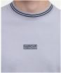 Men's Barbour International Central Logo Tipped T-Shirt - Pale Slate