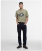 Men's Barbour International Stonebridge Graphic T-Shirt - Bleached Olive