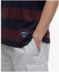 Men's Barbour Somerton Relaxed Fit Stripe T-Shirt - Burnt Heather