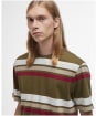 Men's Barbour Golborne Stripe Relaxed Fit T-Shirt - Light Sage