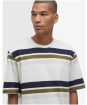 Men's Barbour Golborne Stripe Relaxed Fit T-Shirt - Whisper White