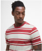 Men's Barbour Colts Stripe Relaxed Fit T-Shirt - Red Spice