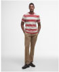 Men's Barbour Colts Stripe Relaxed Fit T-Shirt - Red Spice