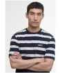 Men's Barbour International Luca Stripe T-Shirt - Navy