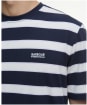 Men's Barbour International Luca Stripe T-Shirt - Navy