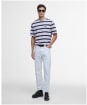 Men's Barbour International Luca Stripe T-Shirt - Thistle