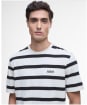 Men's Barbour International Luca Stripe T-Shirt - Whisper White