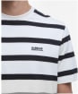 Men's Barbour International Luca Stripe T-Shirt - Whisper White