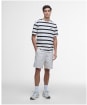 Men's Barbour International Luca Stripe T-Shirt - Whisper White